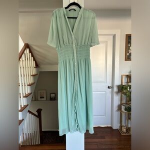 Zara Mint Green Maxi Dress